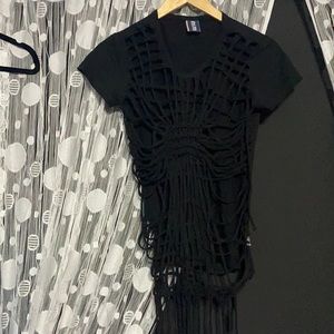 Jean Paul Gaultier Black Boho knit Shirt